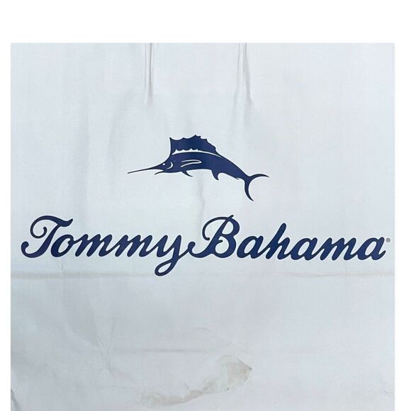 Tommy Bahama White Shopping Bags  16 X 15  Set Of 2 Empty Tote Gift Package - Picture 3 of 5